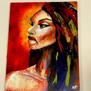18x24 Beautiful Woman Painting